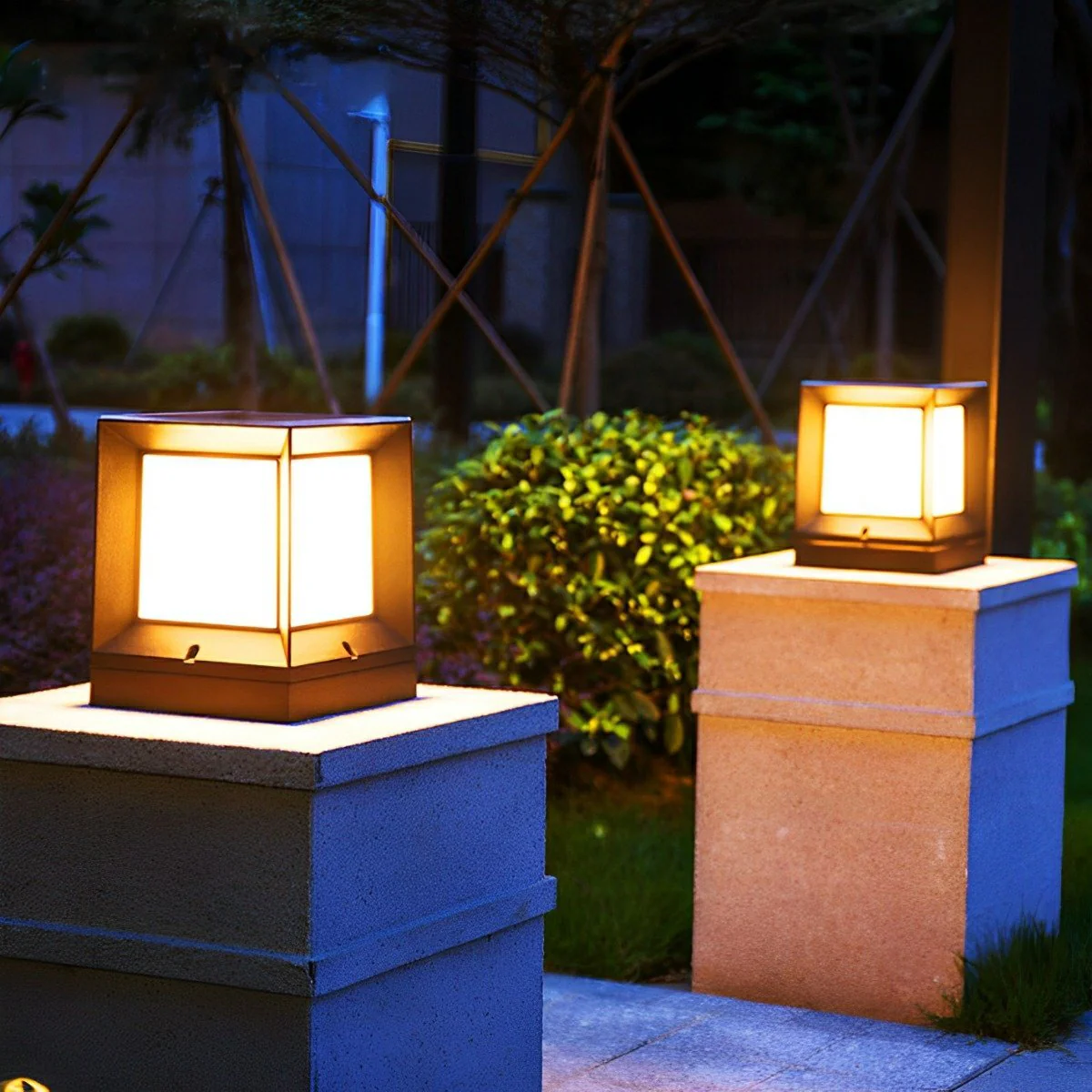Waterproof Modern Square LED Outdoor Post Lights - Image 5
