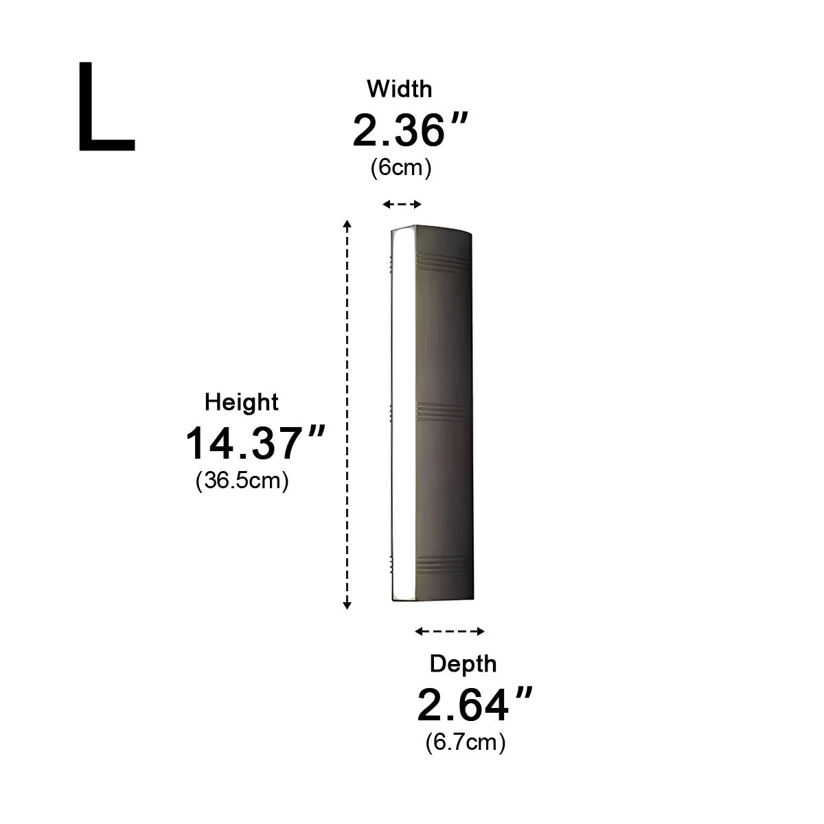 Waterproof Modern Up&Down 3-Side Long Strip Outdoor Porch LED Wall Lights - Image 10
