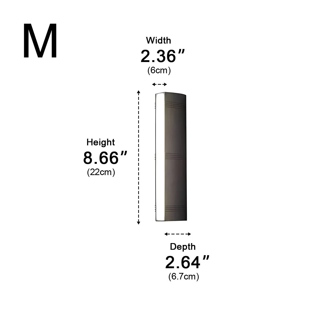 Waterproof Modern Up&Down 3-Side Long Strip Outdoor Porch LED Wall Lights - Image 9