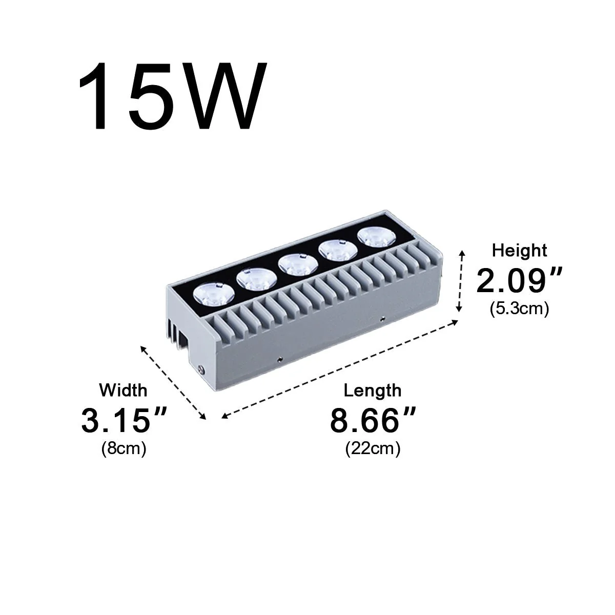 Waterproof Modern Up&Down LED Outdoor Wall Washer Spot Lights - Image 17