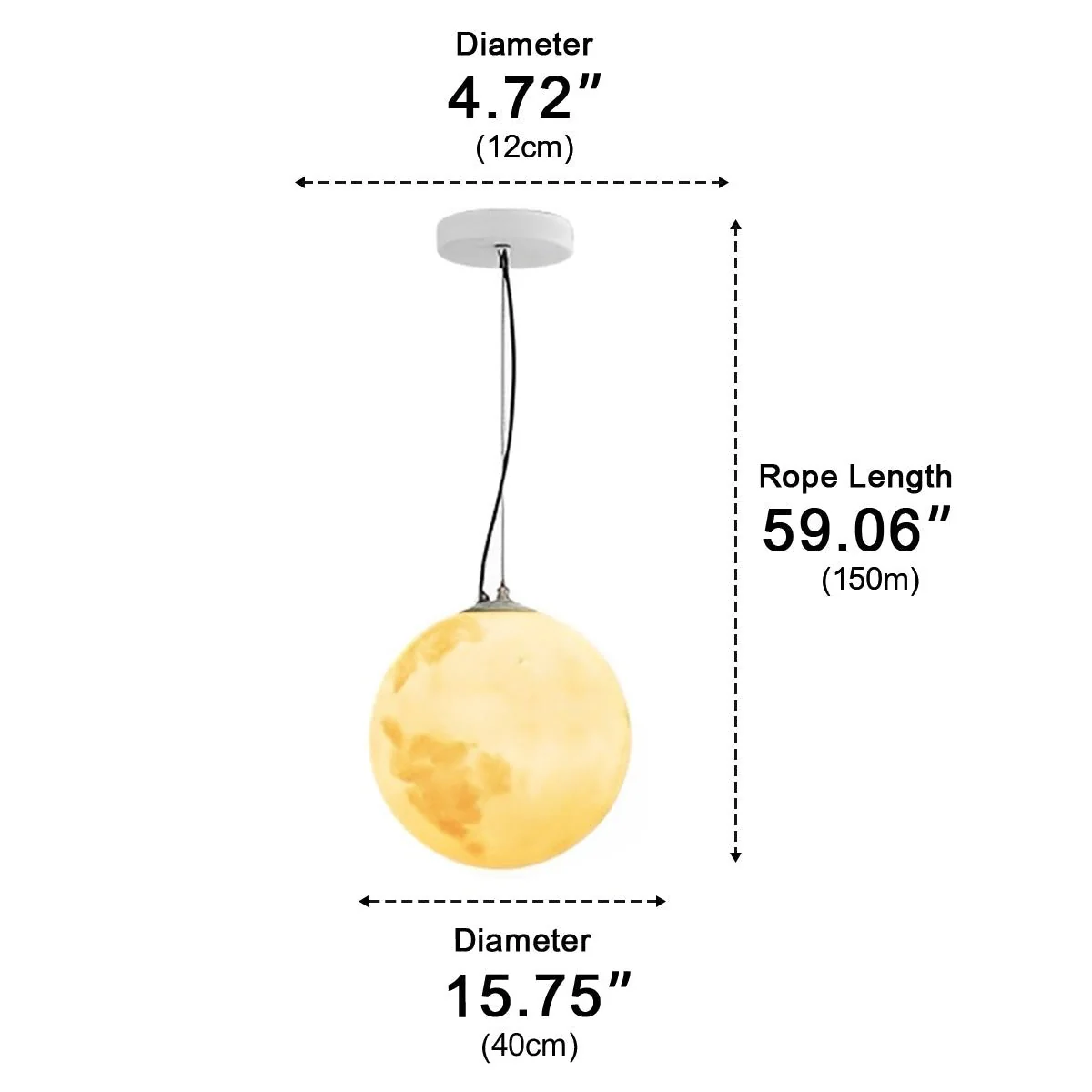 Waterproof Moon Garden Landscape Outdoor Ceiling Lights - Image 9
