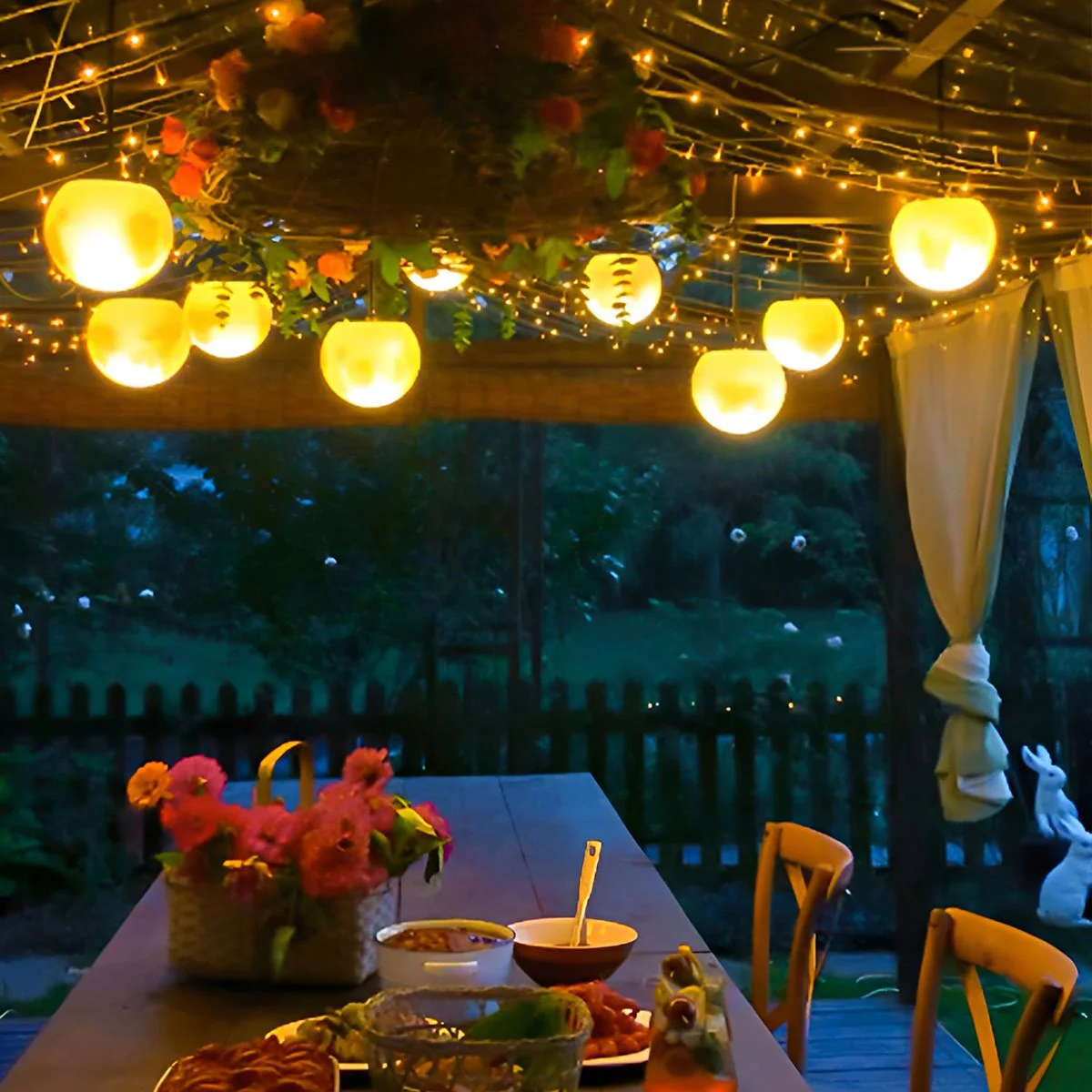 Waterproof Moon Garden Landscape Outdoor String Lights - Image 4