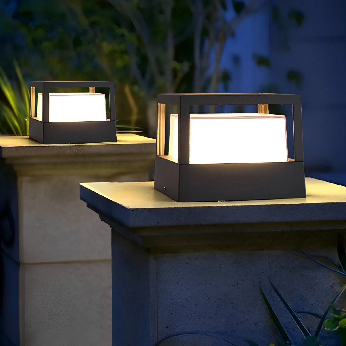 Waterproof Modern Square Outdoor Post Cap Light Fence Landscape Light - Image 3