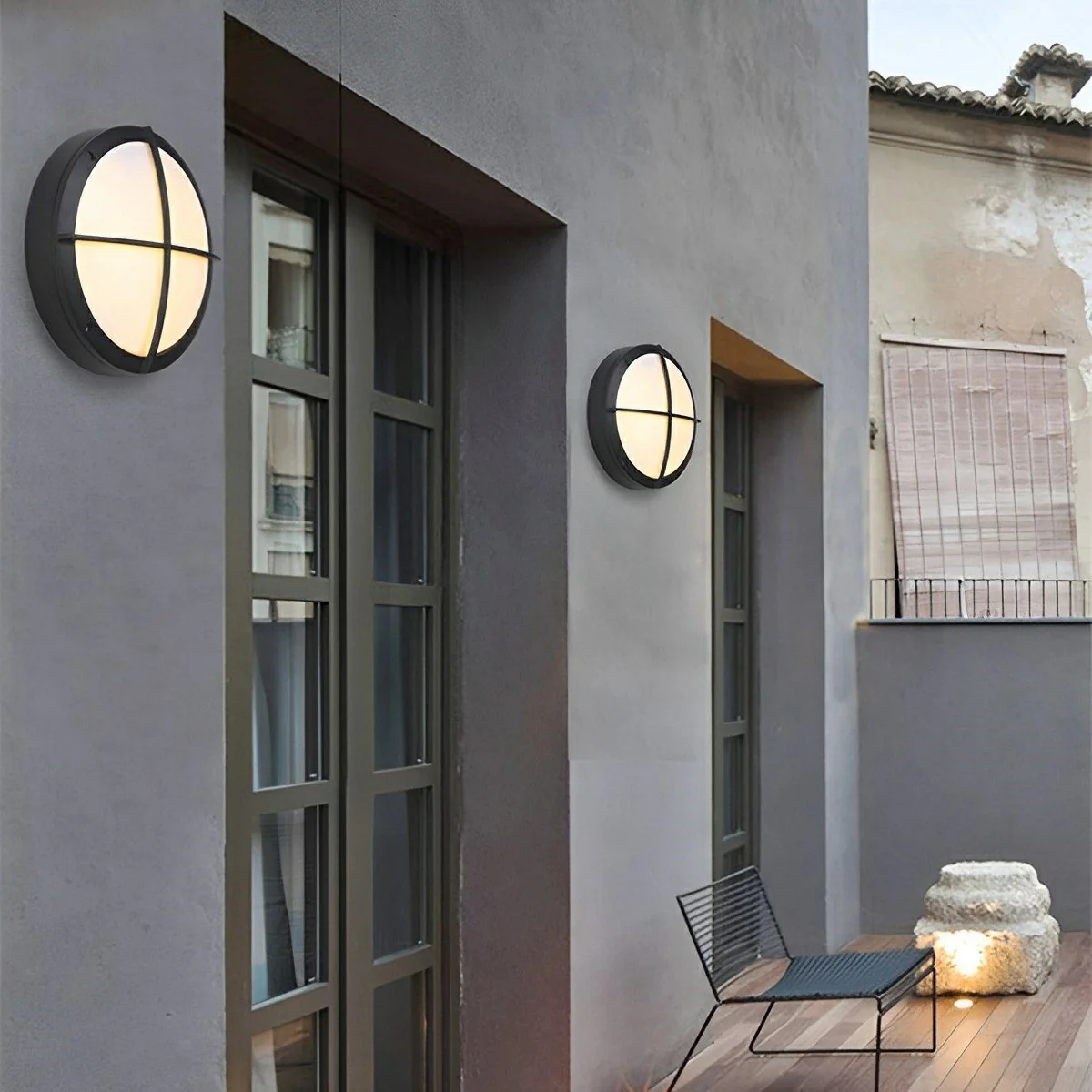 Waterproof Outdoor LED Round Porch Light Exterior Wall Lights - Image 2
