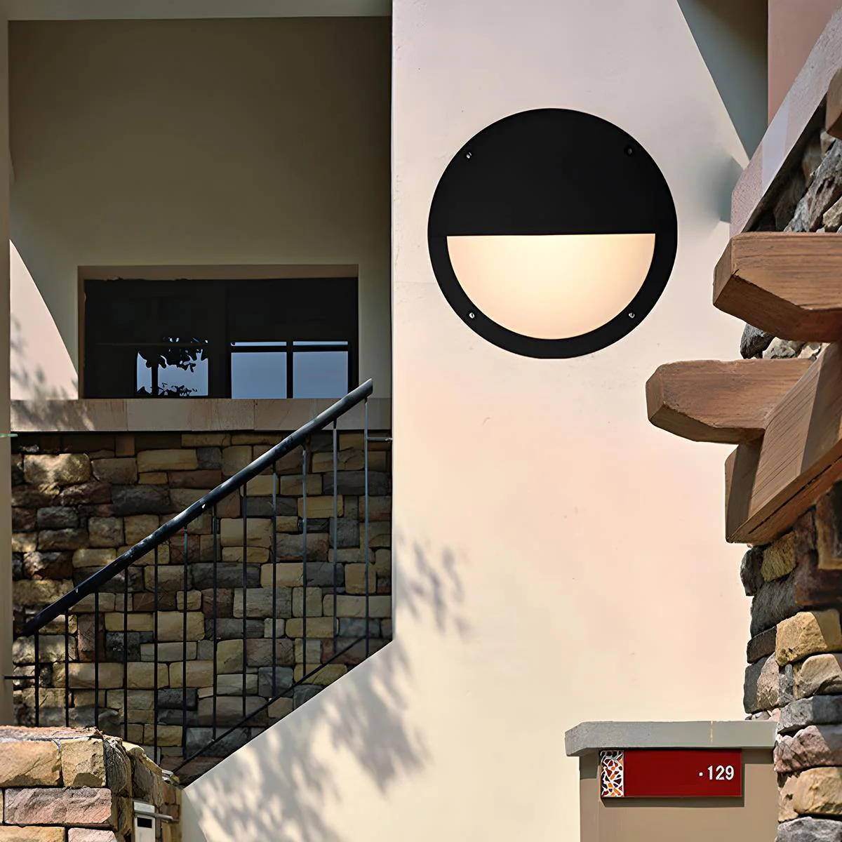 Waterproof Outdoor LED Round Porch Light Exterior Wall Lights - Image 5
