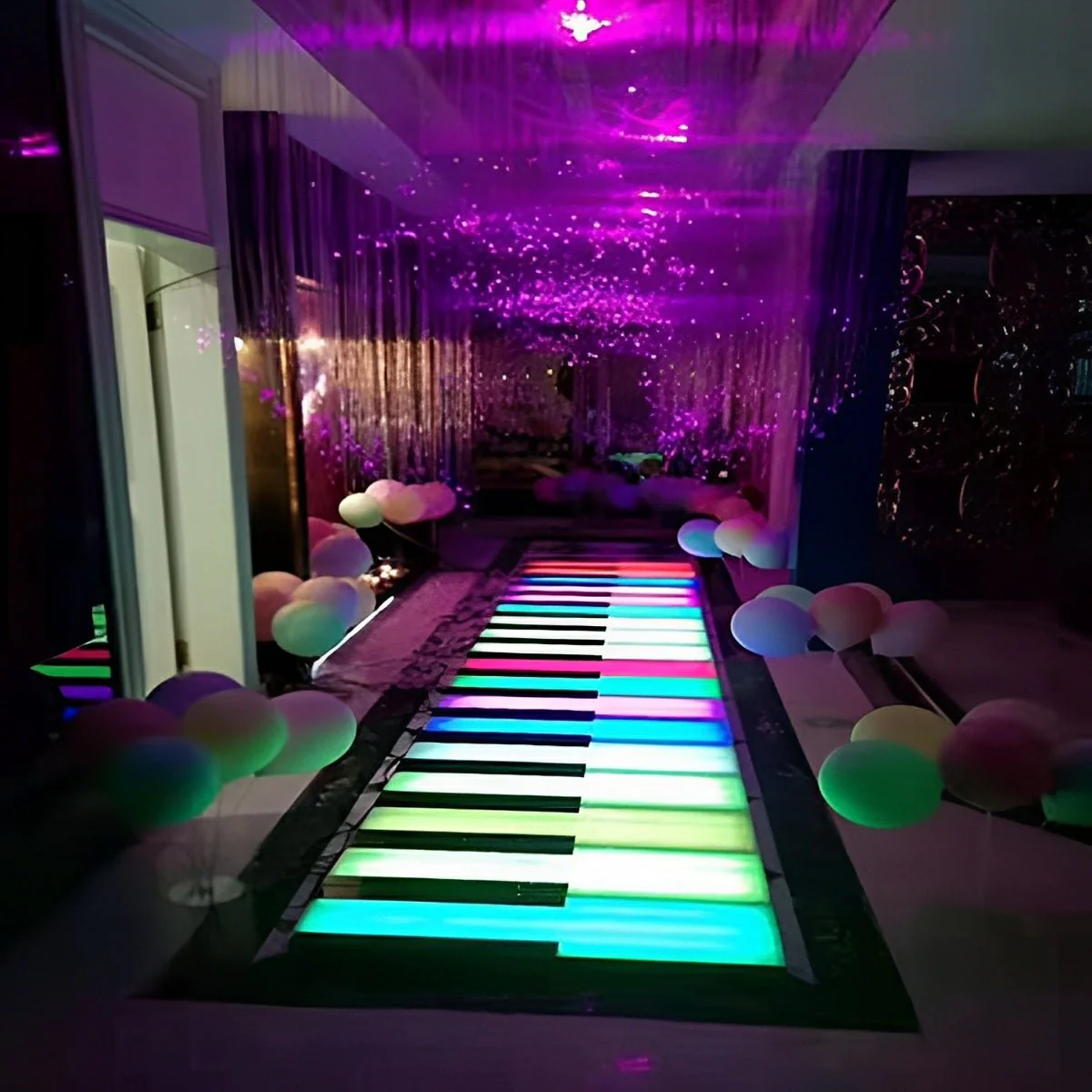Waterproof Outdoor RGB Step Induction Piano LED Recessed Light Deck Lights DC24V