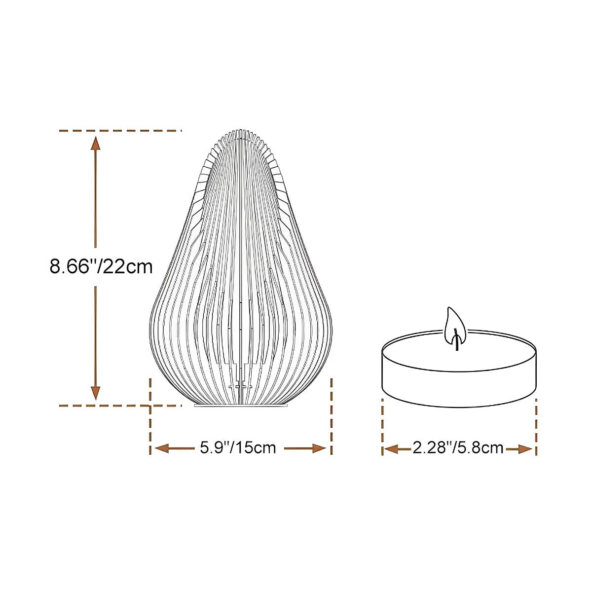 Waterproof Outdoor Steel Tulip Tea-Light Candleholders - Image 10