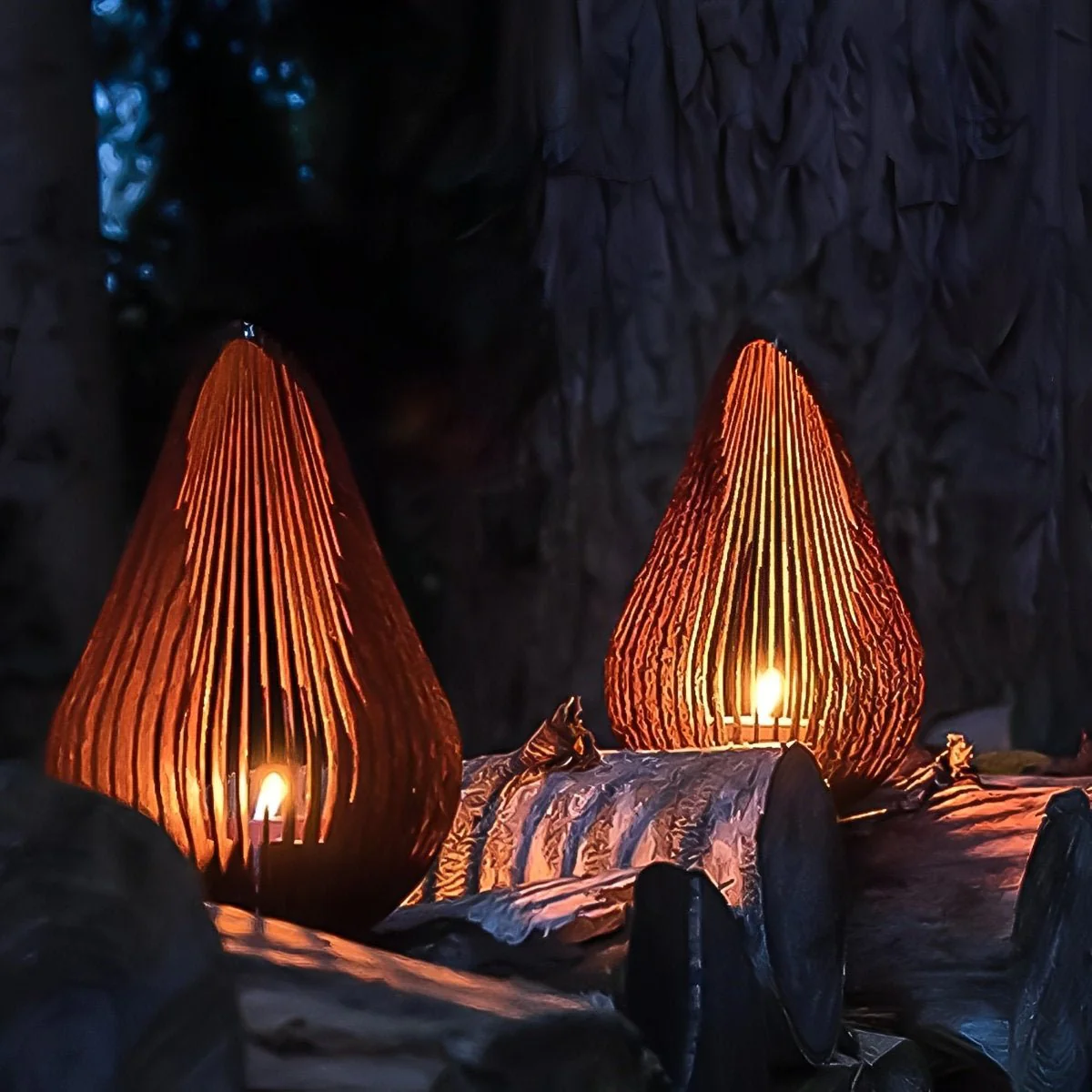 Waterproof Outdoor Steel Tulip Tea-Light Candleholders - Image 3