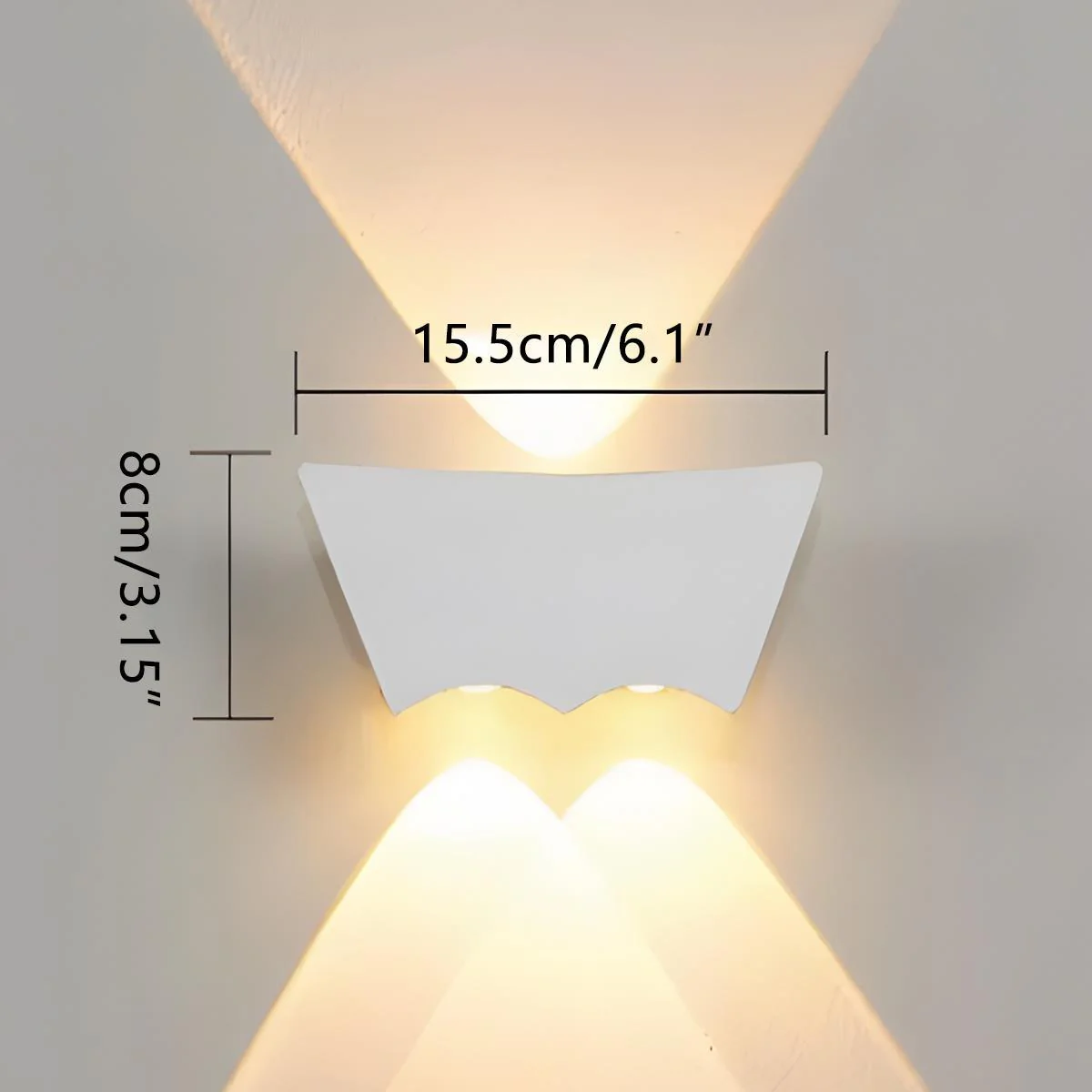 Waterproof Outdoor Up and Down 3-LED Exterior Wall Washer Lights - Image 6