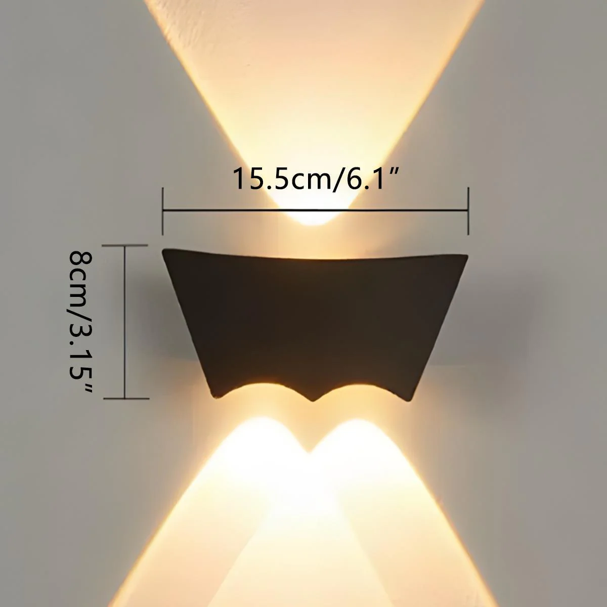 Waterproof Outdoor Up and Down 3-LED Exterior Wall Washer Lights - Image 7
