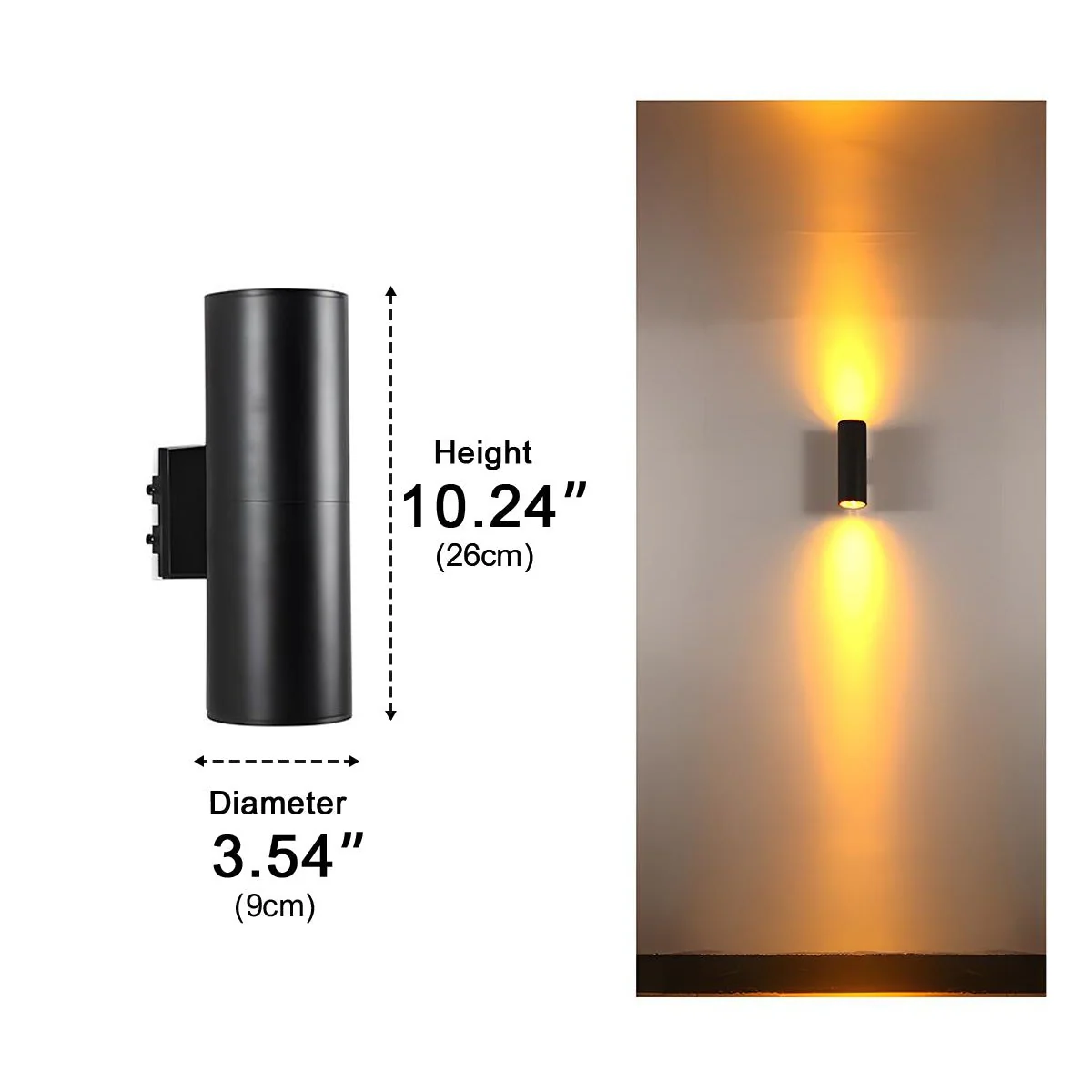 Waterproof Outdoor Up and Down LED Exterior Wall Lights Spotlight - Image 8