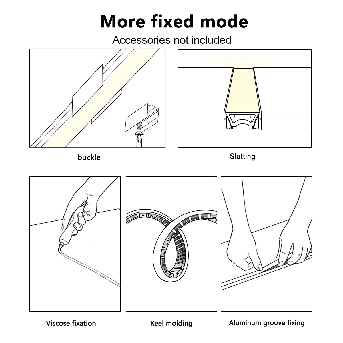 24V Waterproof Outdoor Recessed LED Flexible Linear Light Stair Lighting DIY - Image 14