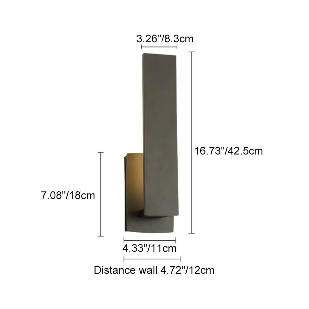 Waterproof Rectangle Black LED Outdoor Wall Sconces - Image 10