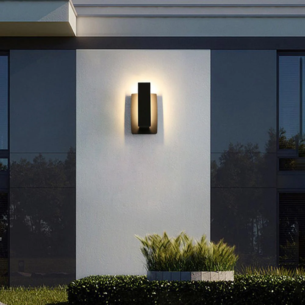 Waterproof Rectangle Black LED Outdoor Wall Sconces - Image 6