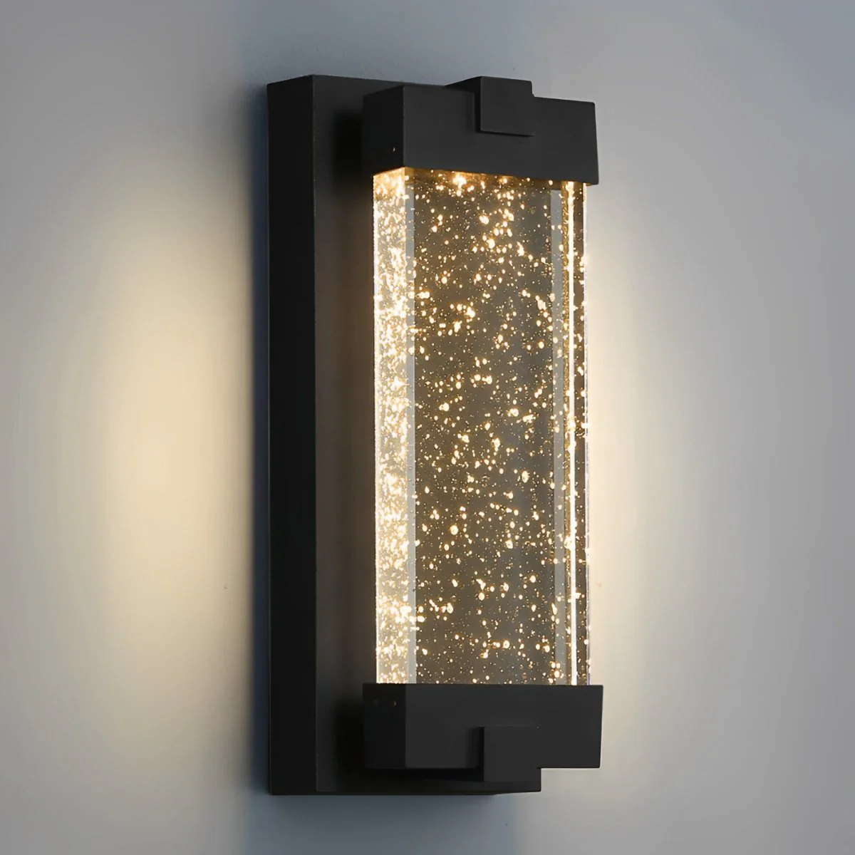 Waterproof Rectangle Crystal LED Outdoor Wall Sconces - Image 4