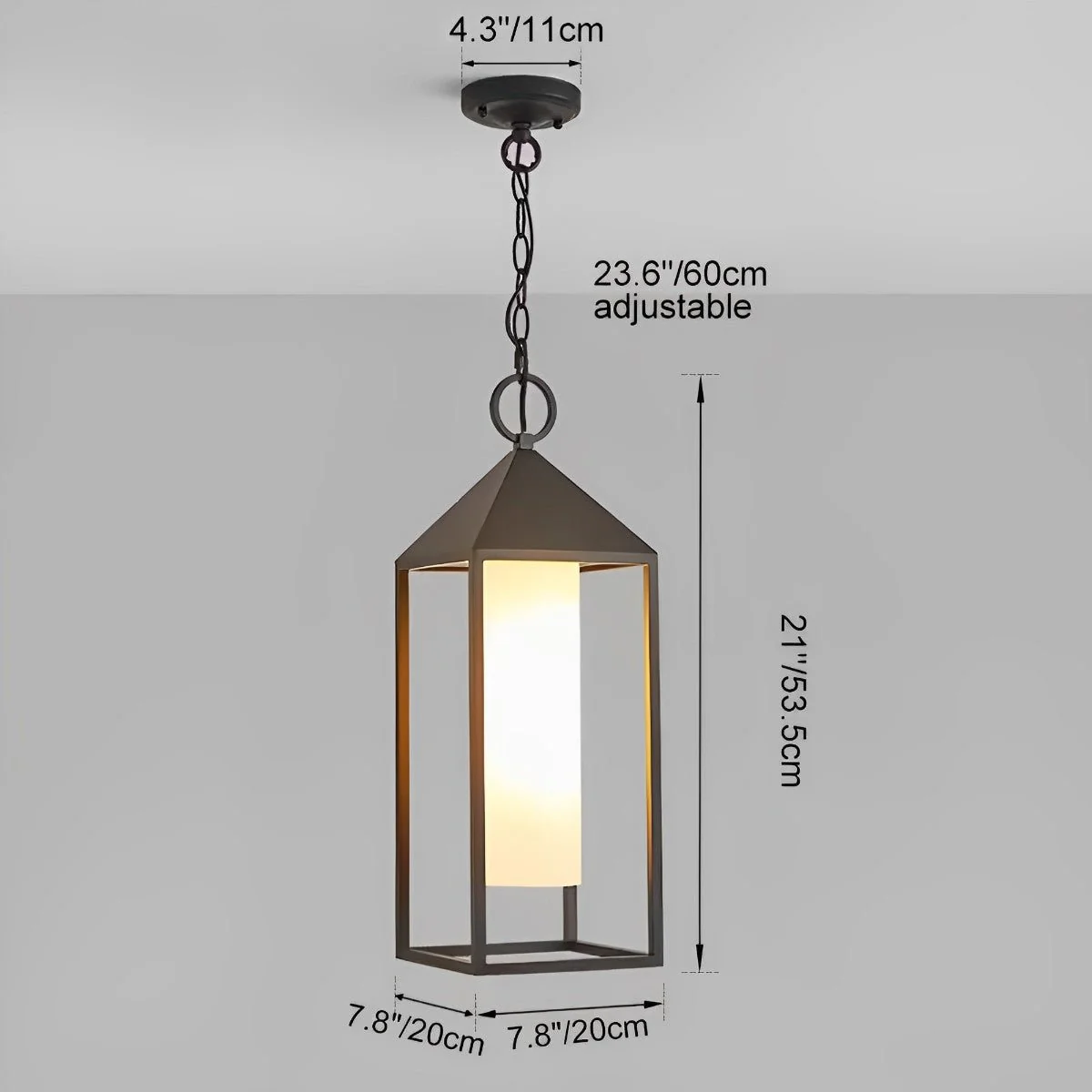 Waterproof Modern Outdoor Hanging Lantern Pendant Lights - Image 8