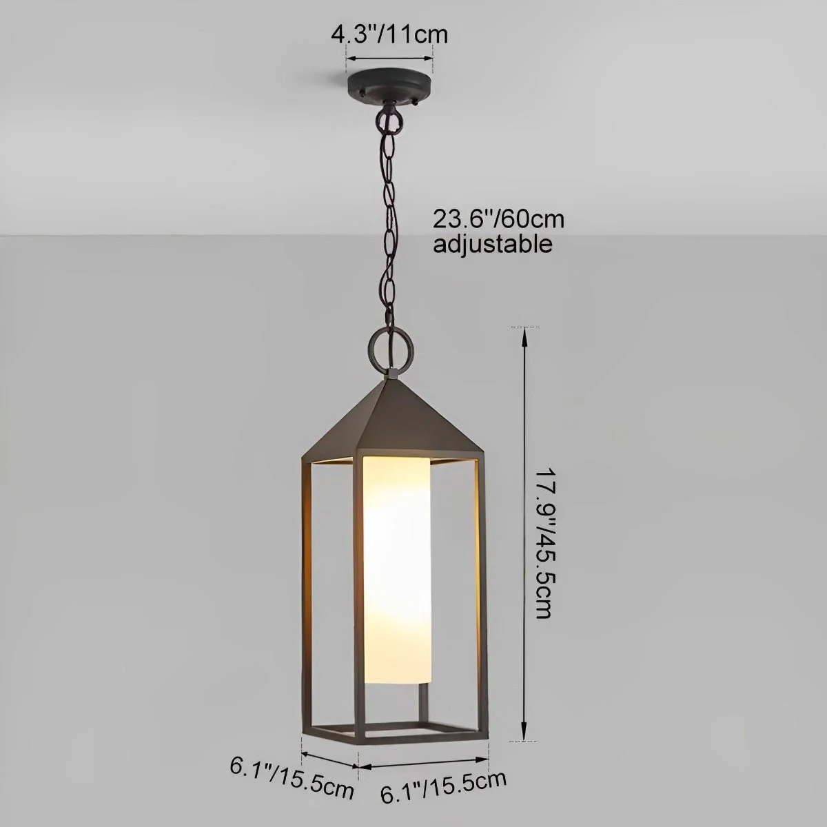 Waterproof Modern Outdoor Hanging Lantern Pendant Lights - Image 9