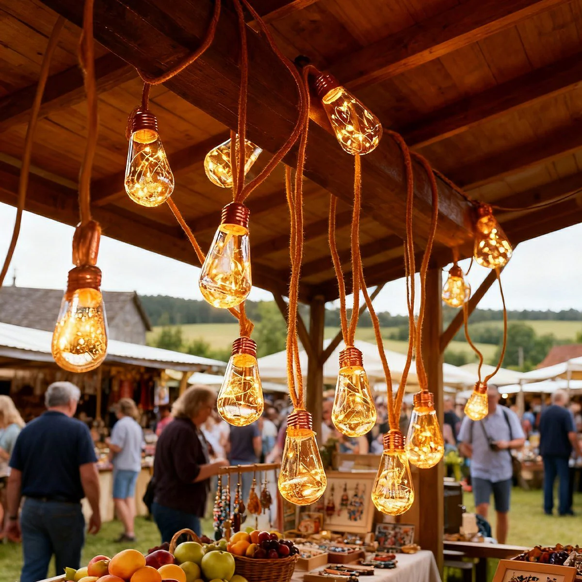Waterproof Solar LED Outdoor String Lights - Image 4