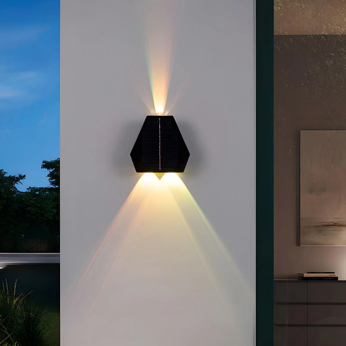 Waterproof Solar Aircraft Outdoor Up and Down Exterior Wall Washer Lights - Image 4
