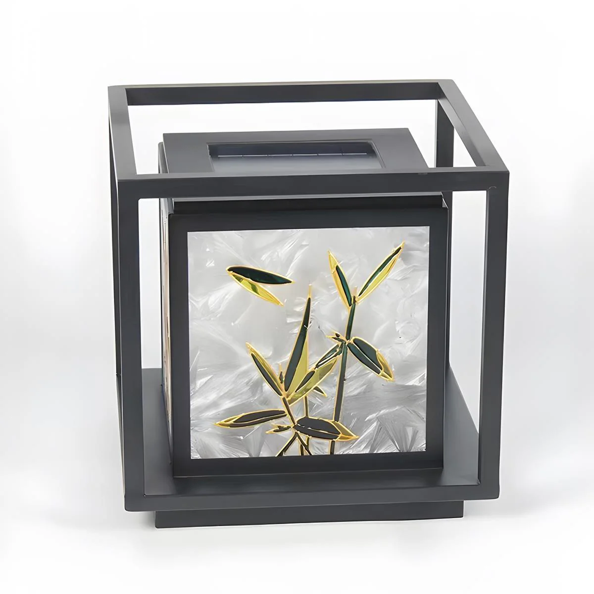 Waterproof Enamel Ice Cracked Glass Outdoor Post Lights - Image 12