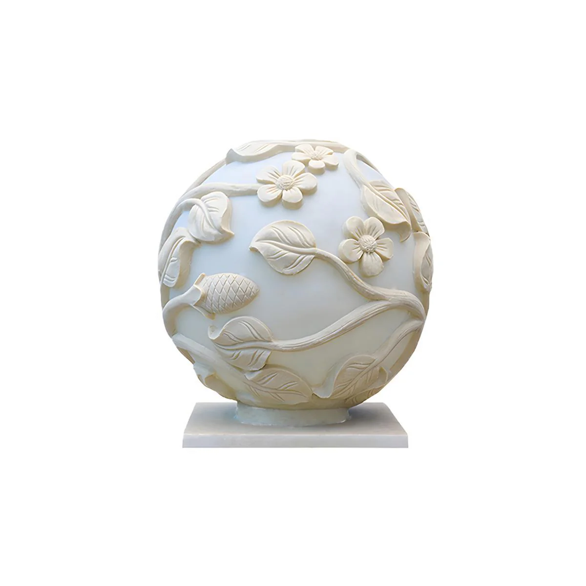 Waterproof Globe Hollow Leaves LED Outdoor Post Lights - Image 5