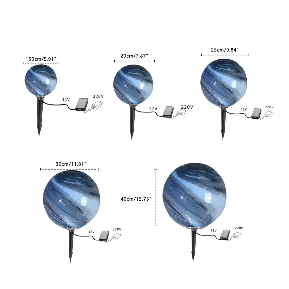 Waterproof Globe Planet LED Outdoor Landscape Lighting - Image 13