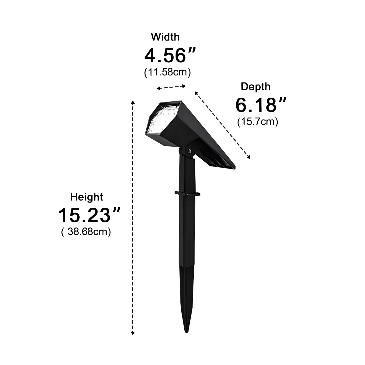 Waterproof Solar LED Adjustable Modern Outdoor Landscape Tree Spotlight - Image 9