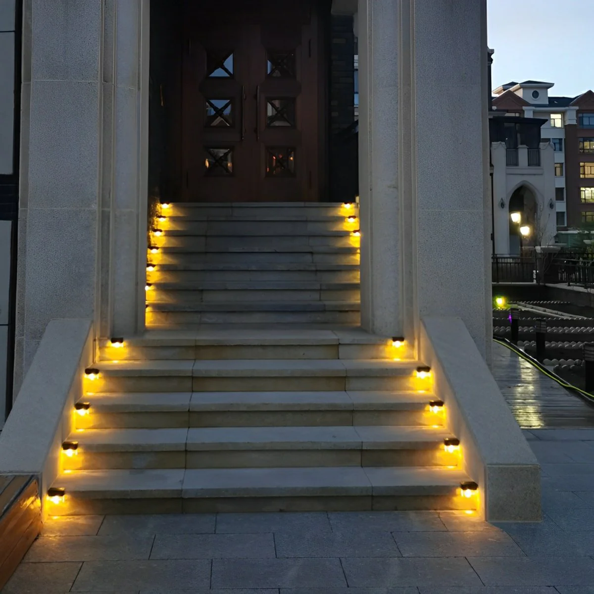 Waterproof Solar Modern Outdoor Fence Wall Lights - Image 4