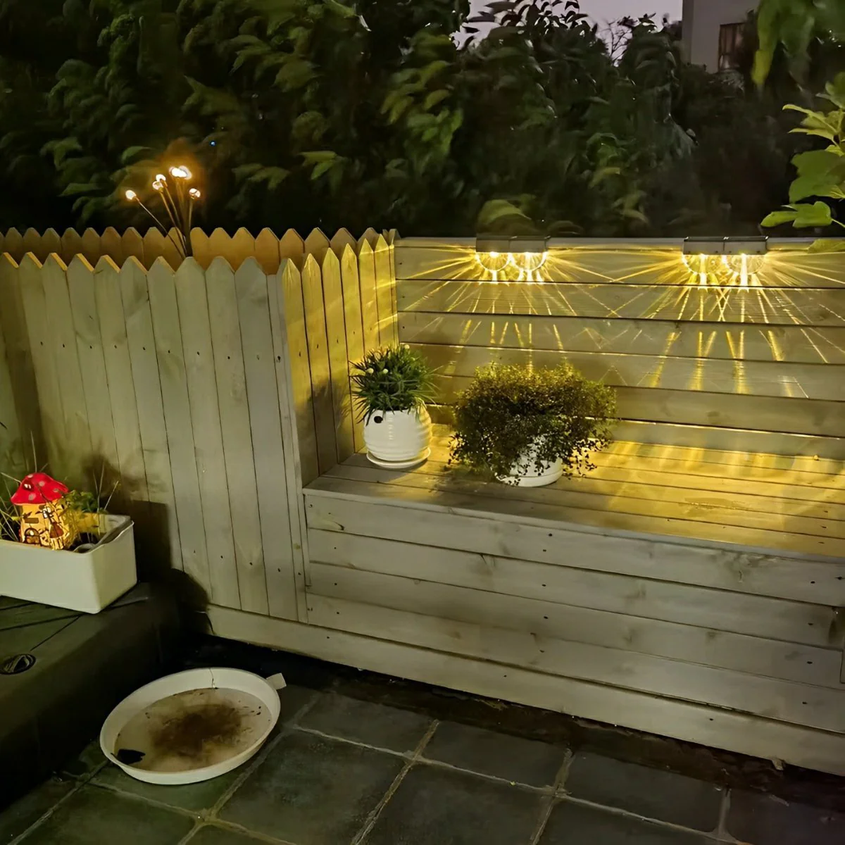 Waterproof Solar Modern Outdoor Fence Wall Lights - Image 6