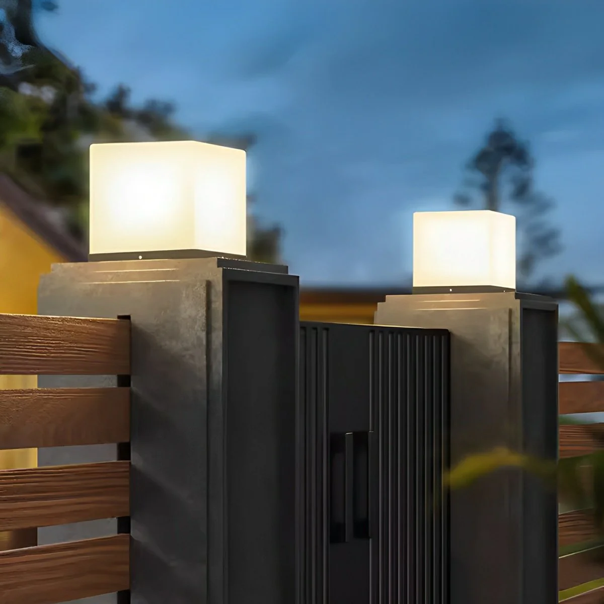 Waterproof Modern Square LED Outdoor Post Lights - Image 6