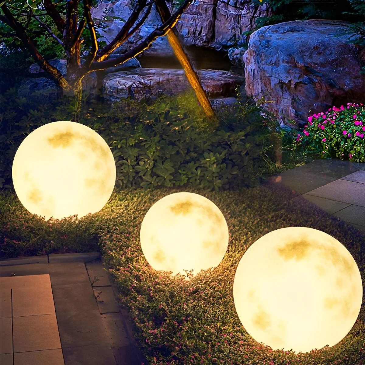 Waterproof Moon Ball Lights Garden Landscape Lawn Lights - Image 5
