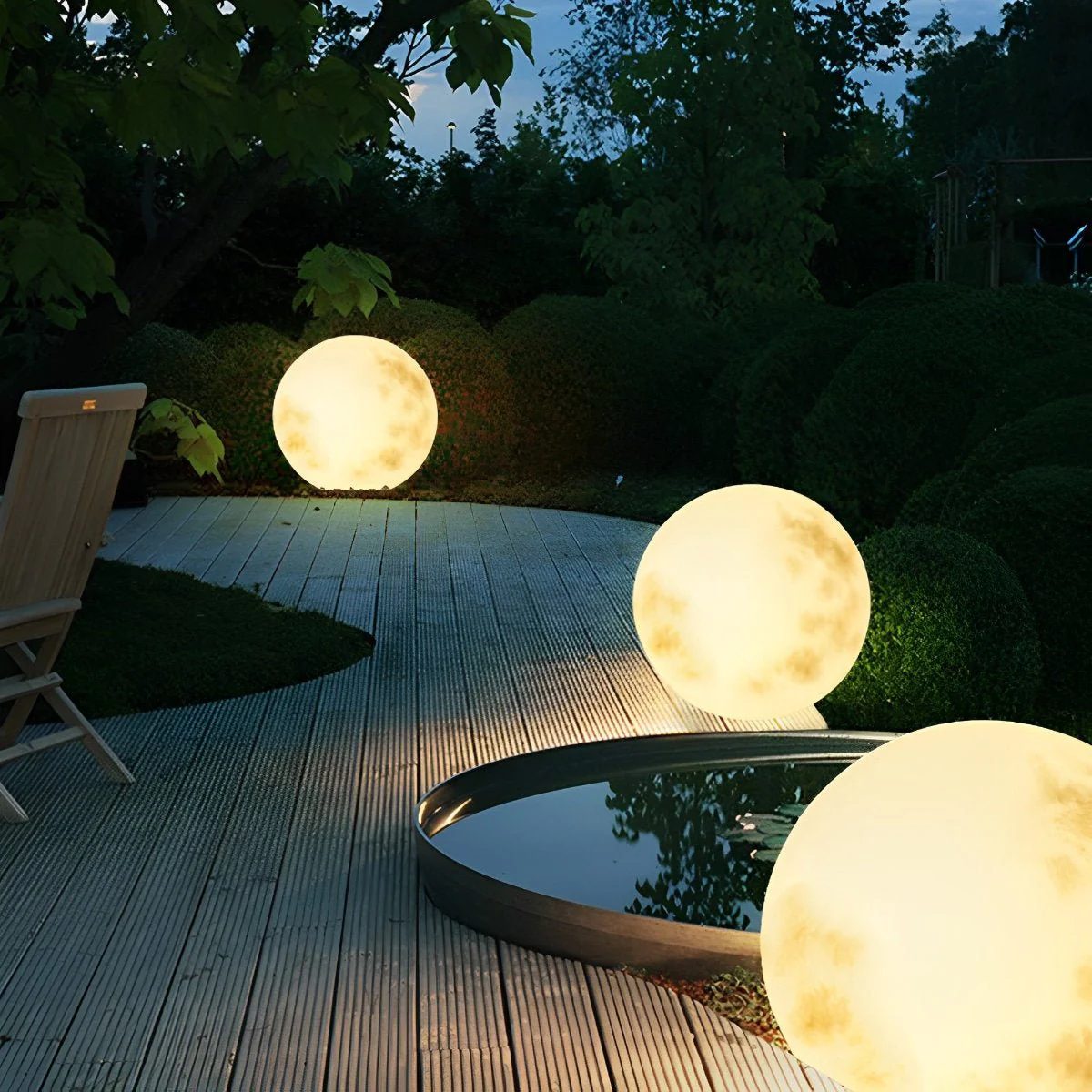 Waterproof Moon Ball Lights Garden Landscape Lawn Lights - Image 7