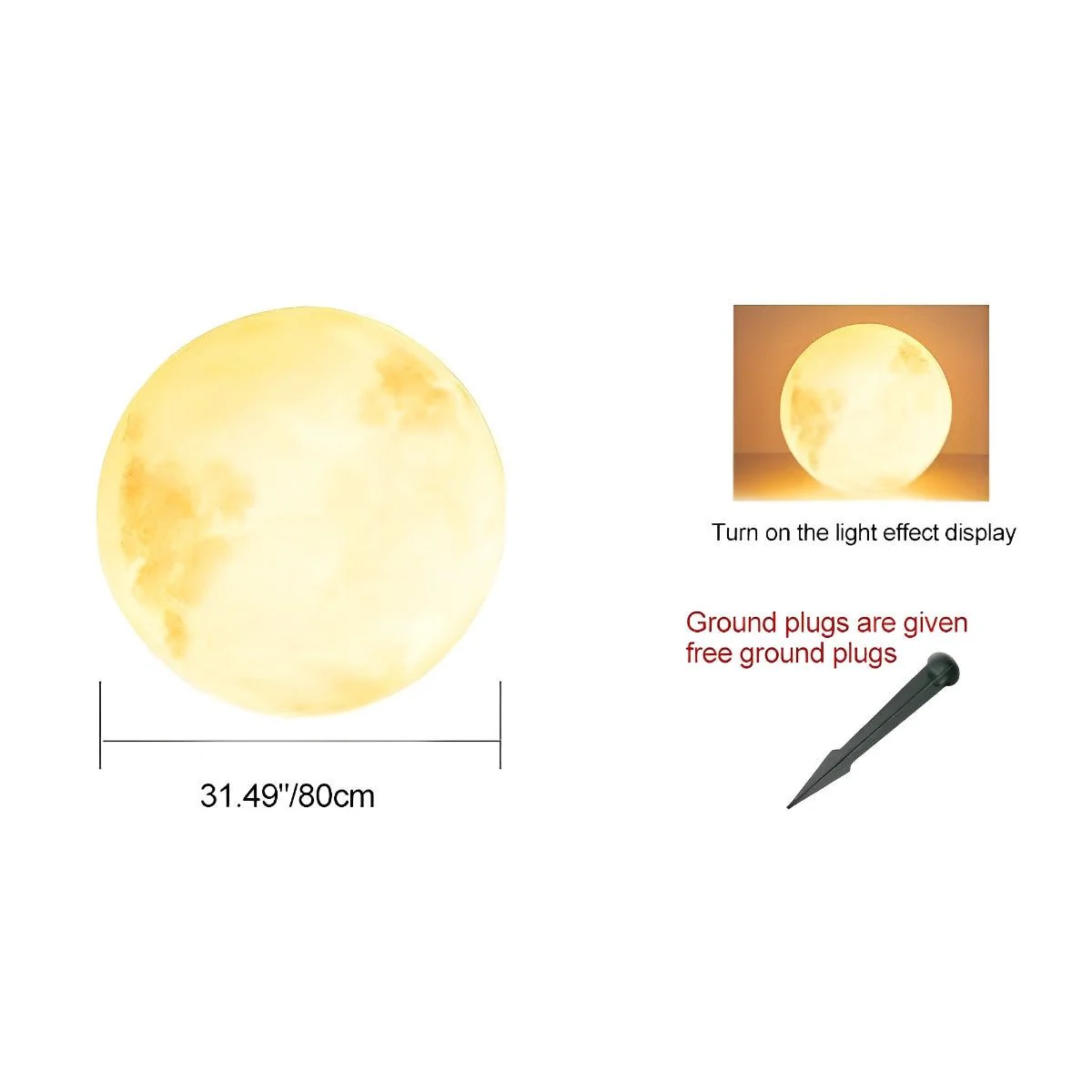 Waterproof Moon Ball Lights Garden Landscape Lawn Lights - Image 8