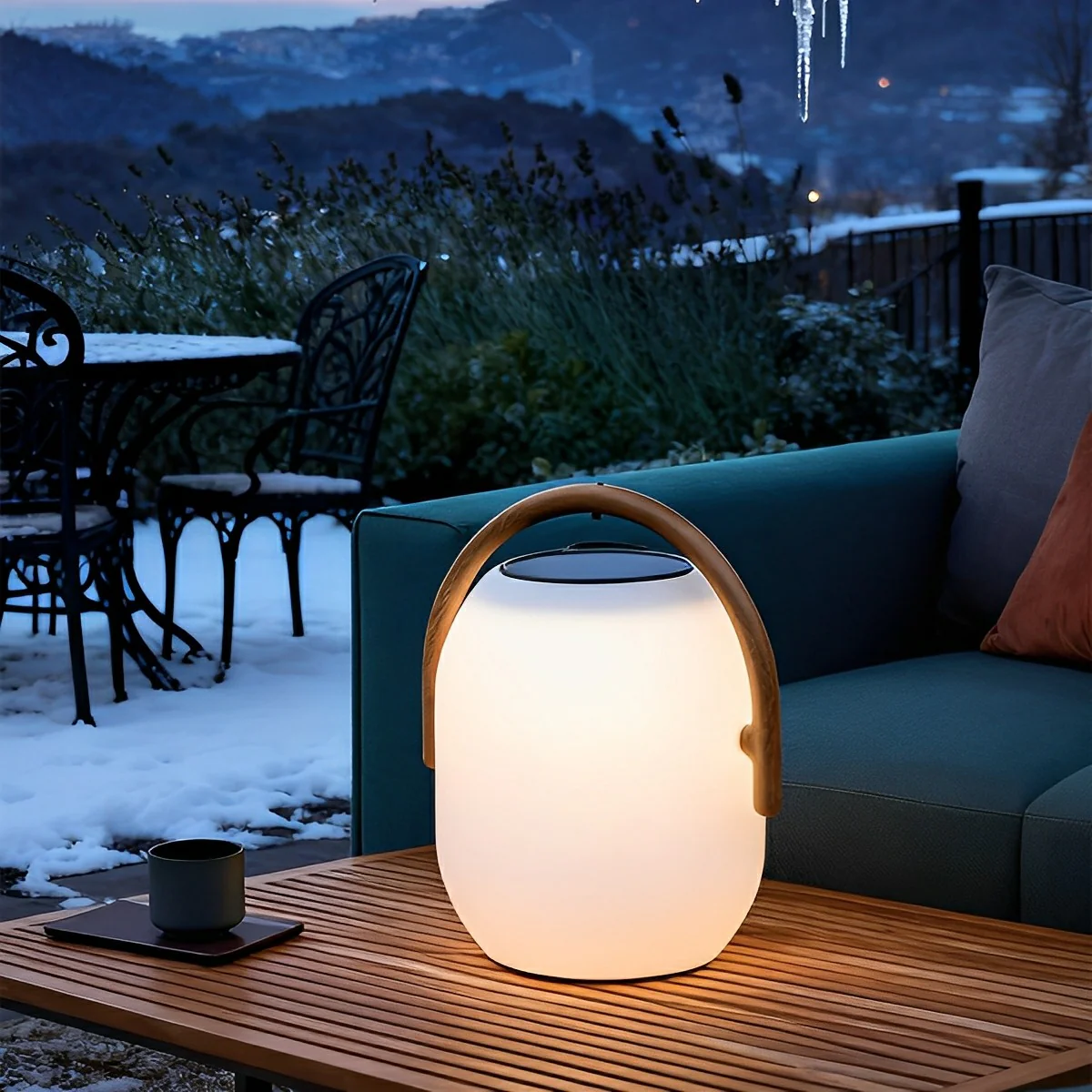 Waterproof Solar Oval Outdoor Tabletop Lamp Lanterns - Image 6