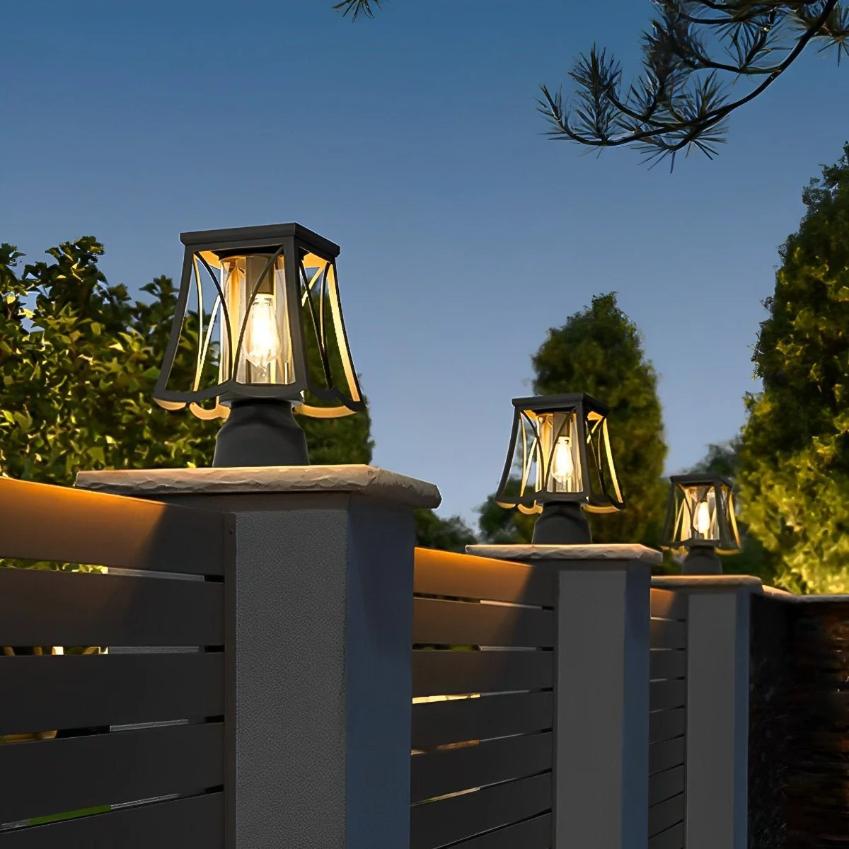 Waterproof Powerd LED Outdoor Post Lights - Image 6