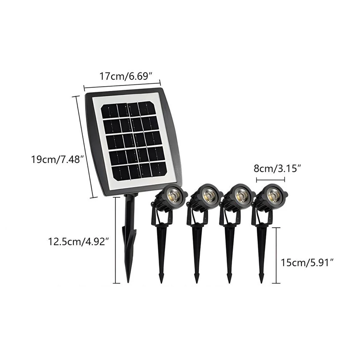 Waterproof Solar Spot LED Light Landscape Lighting - Image 15