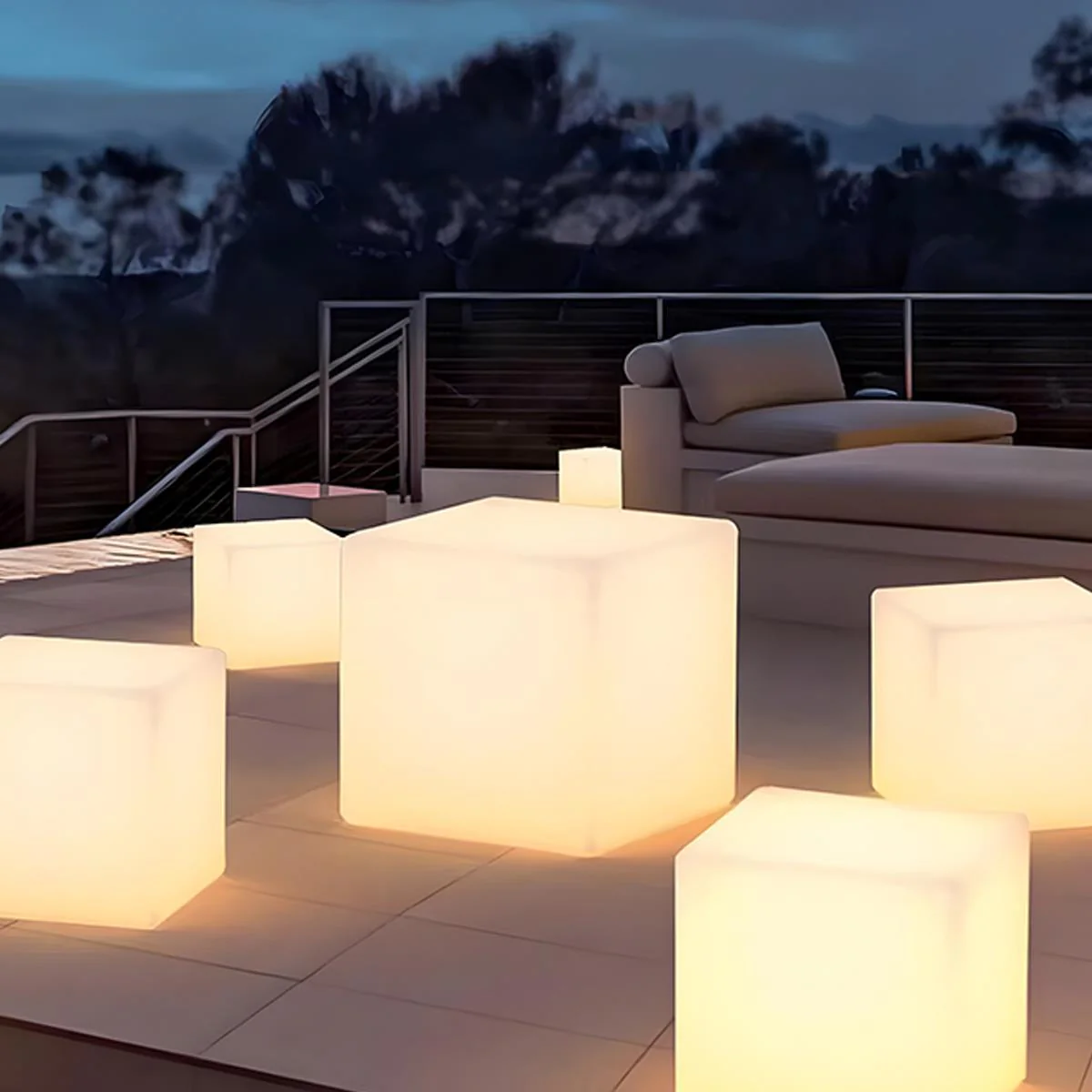 Waterproof Square Cube LED Outdoor Landscape Lighting - Image 7