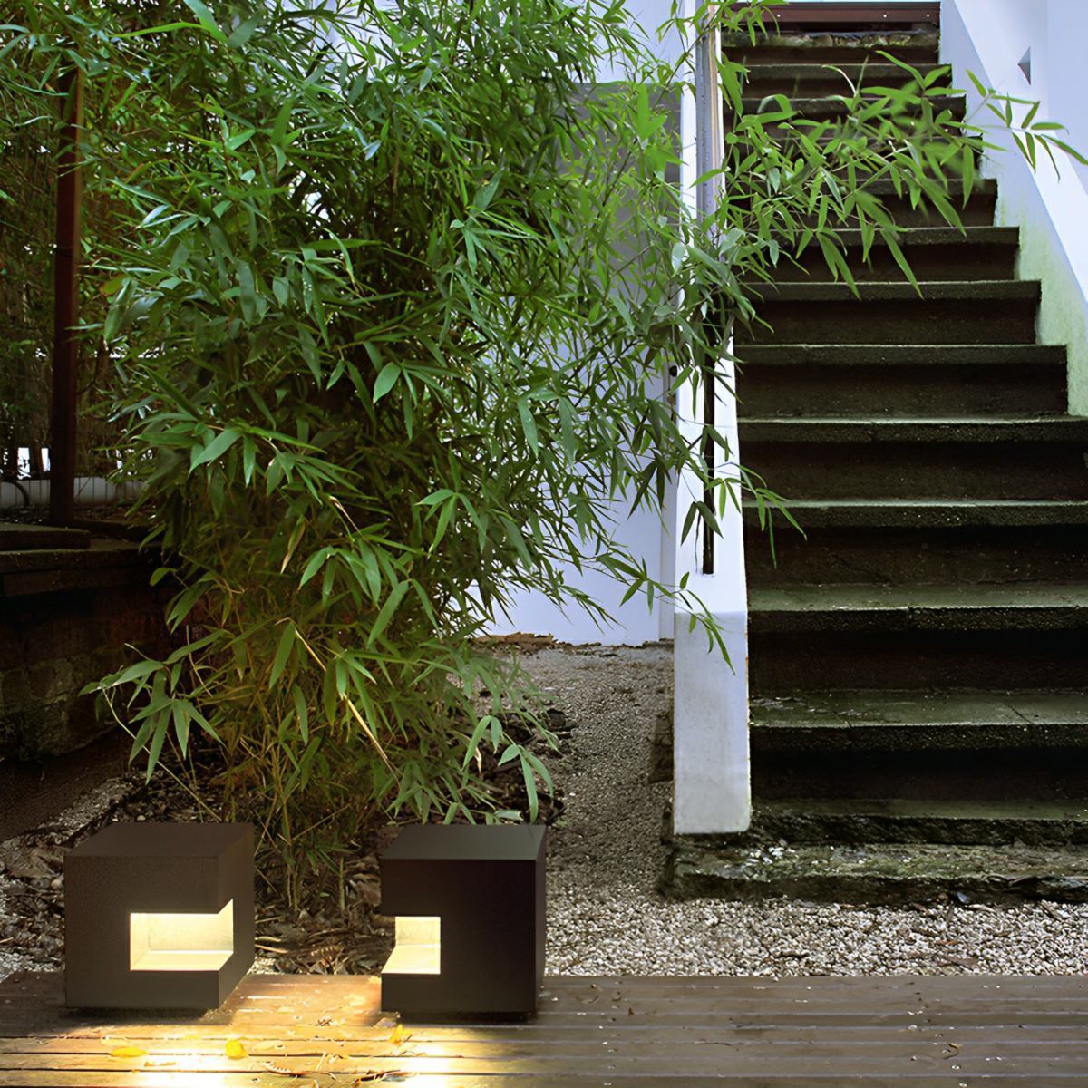 Waterproof Cube LED Outdoor Post Lights - Image 2