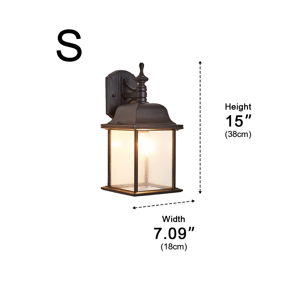 Waterproof Vintage Farmhouse Lantern Outdoor LED Porch Wall Lights - Image 11