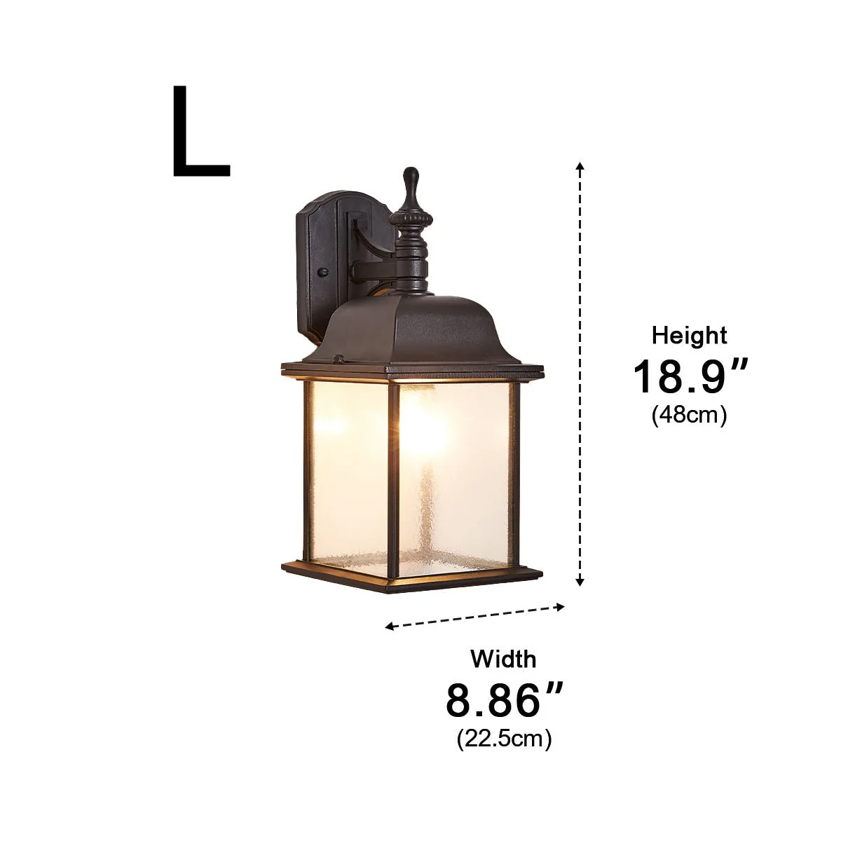 Waterproof Vintage Farmhouse Lantern Outdoor LED Porch Wall Lights - Image 12