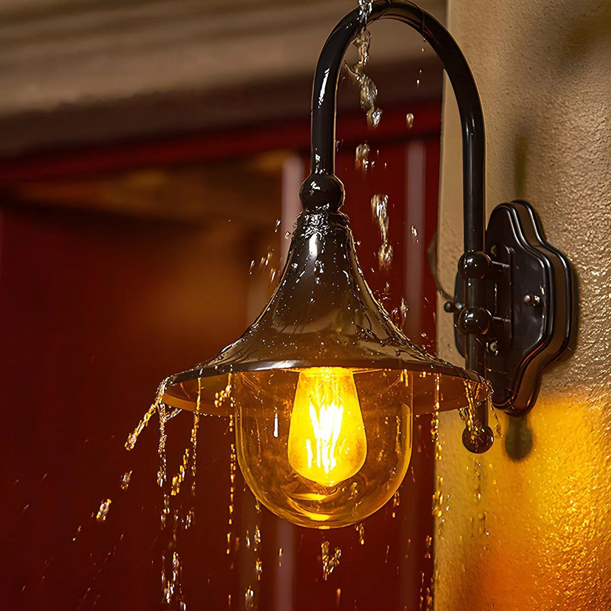 Waterproof Vintage Horn Shape Outdoor LED Wall Lights - Image 6