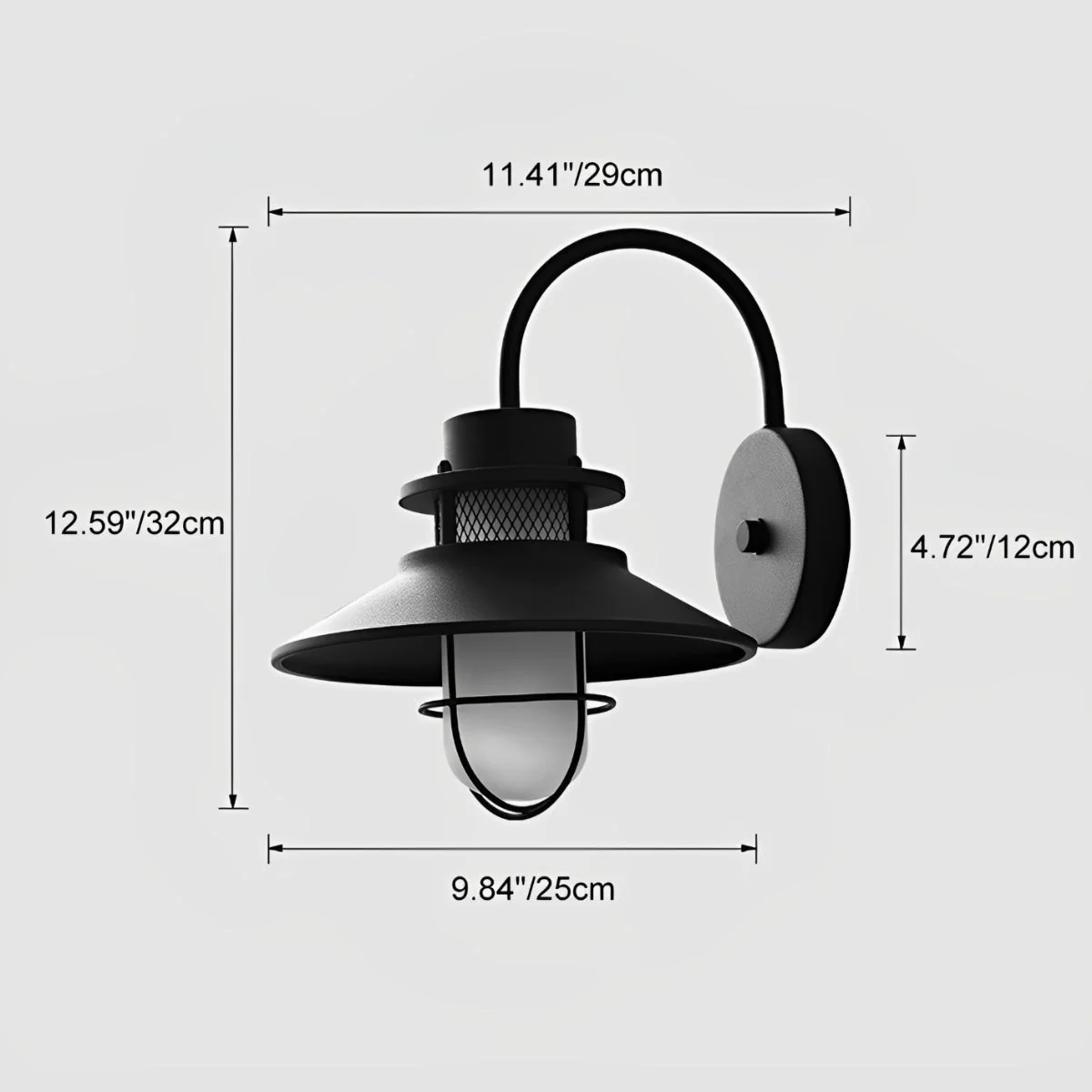 Waterproof Vintage Industrial LED Outdoor Wall Sconces - Image 9