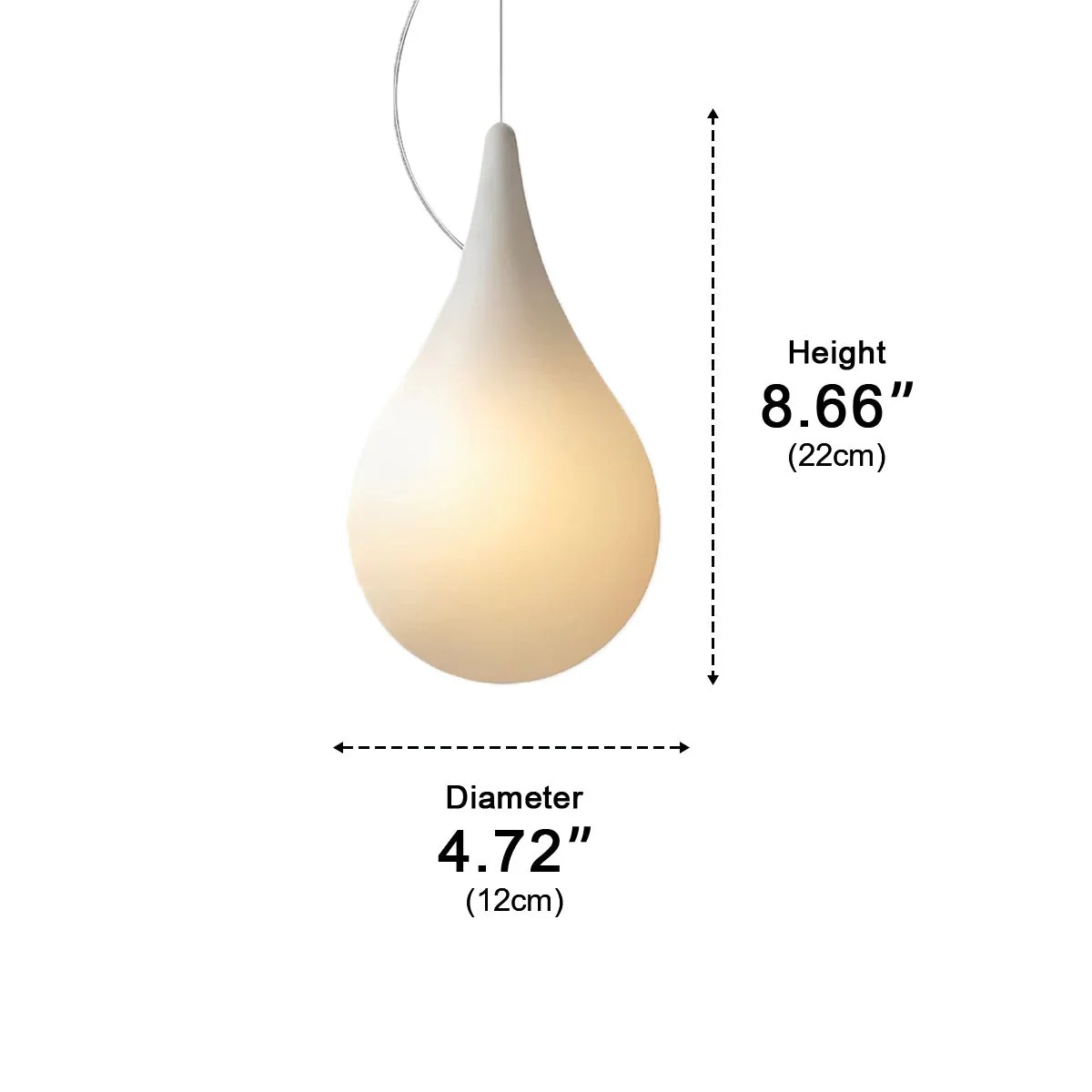 Waterproof Water Drop Outdoor Hanging Light - Image 15