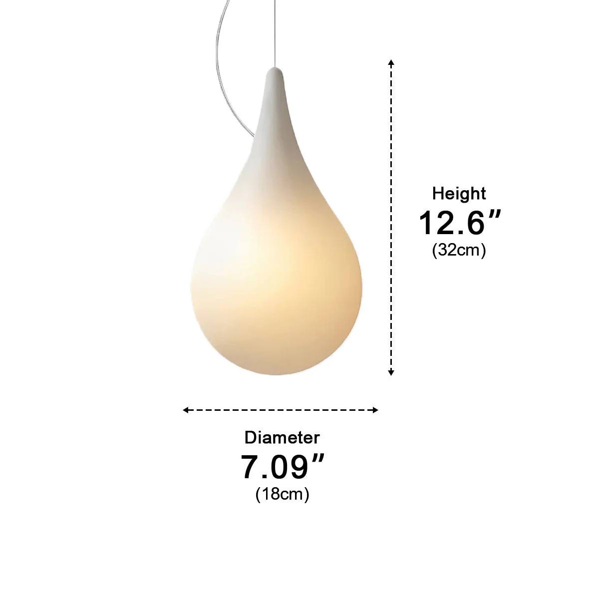 Waterproof Water Drop Outdoor Hanging Light - Image 16