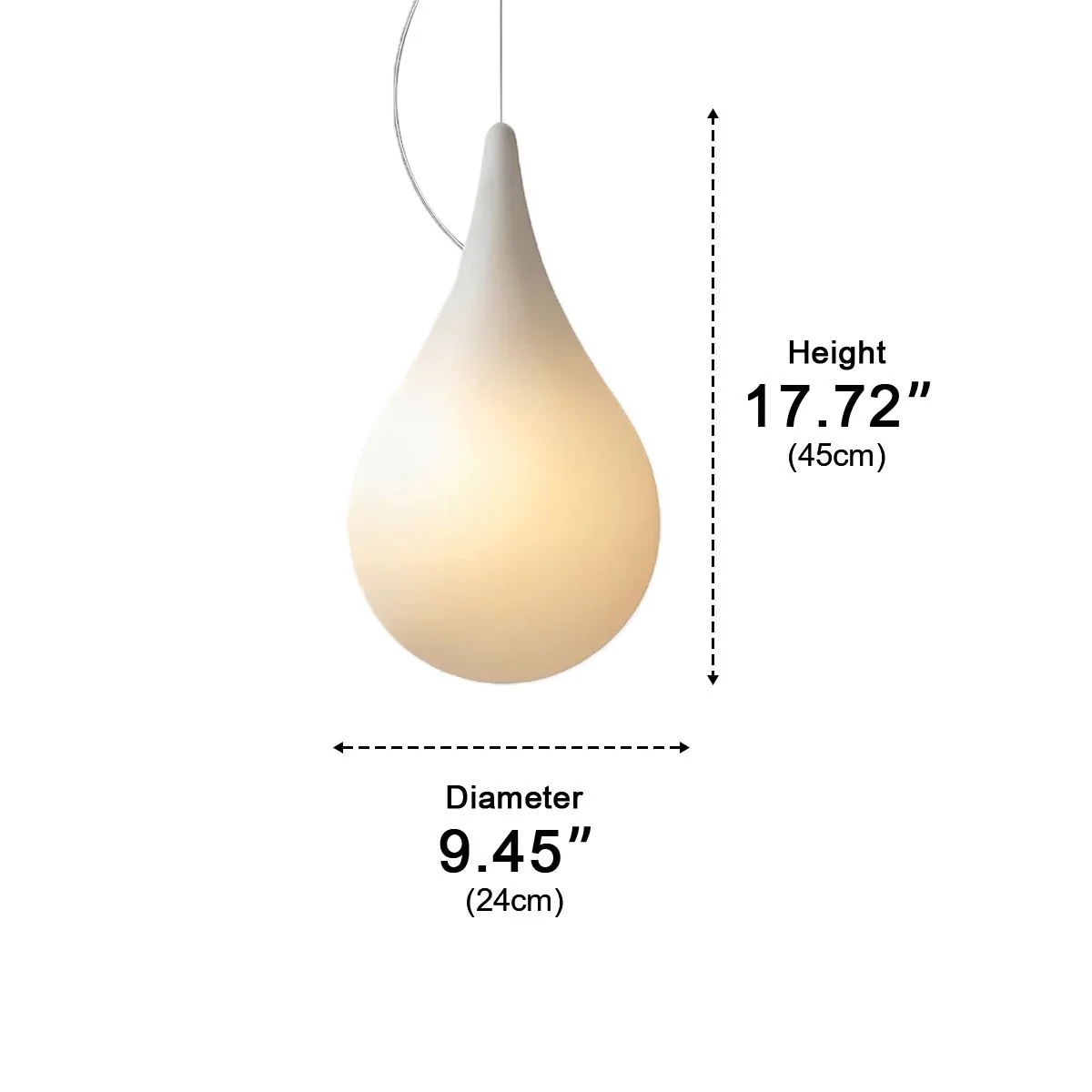 Waterproof Water Drop Outdoor Hanging Light - Image 17
