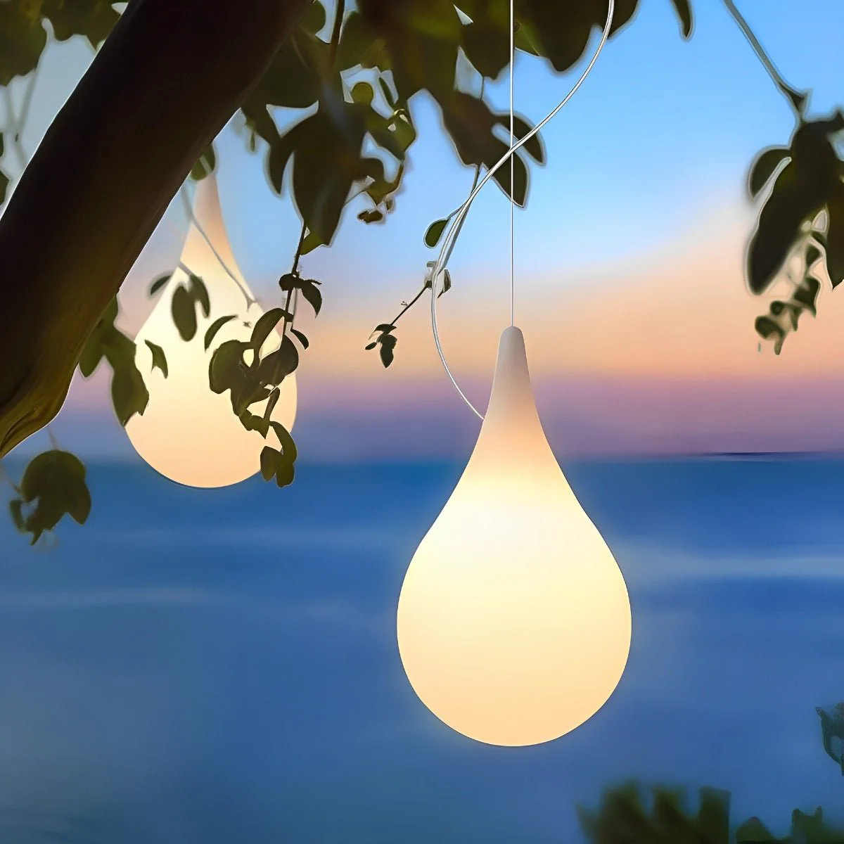 Waterproof Water Drop Outdoor Hanging Light - Image 8