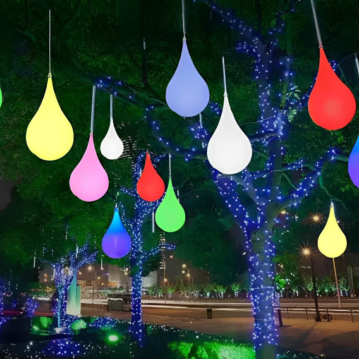 Waterproof Water Drop Outdoor Hanging Light - Image 9