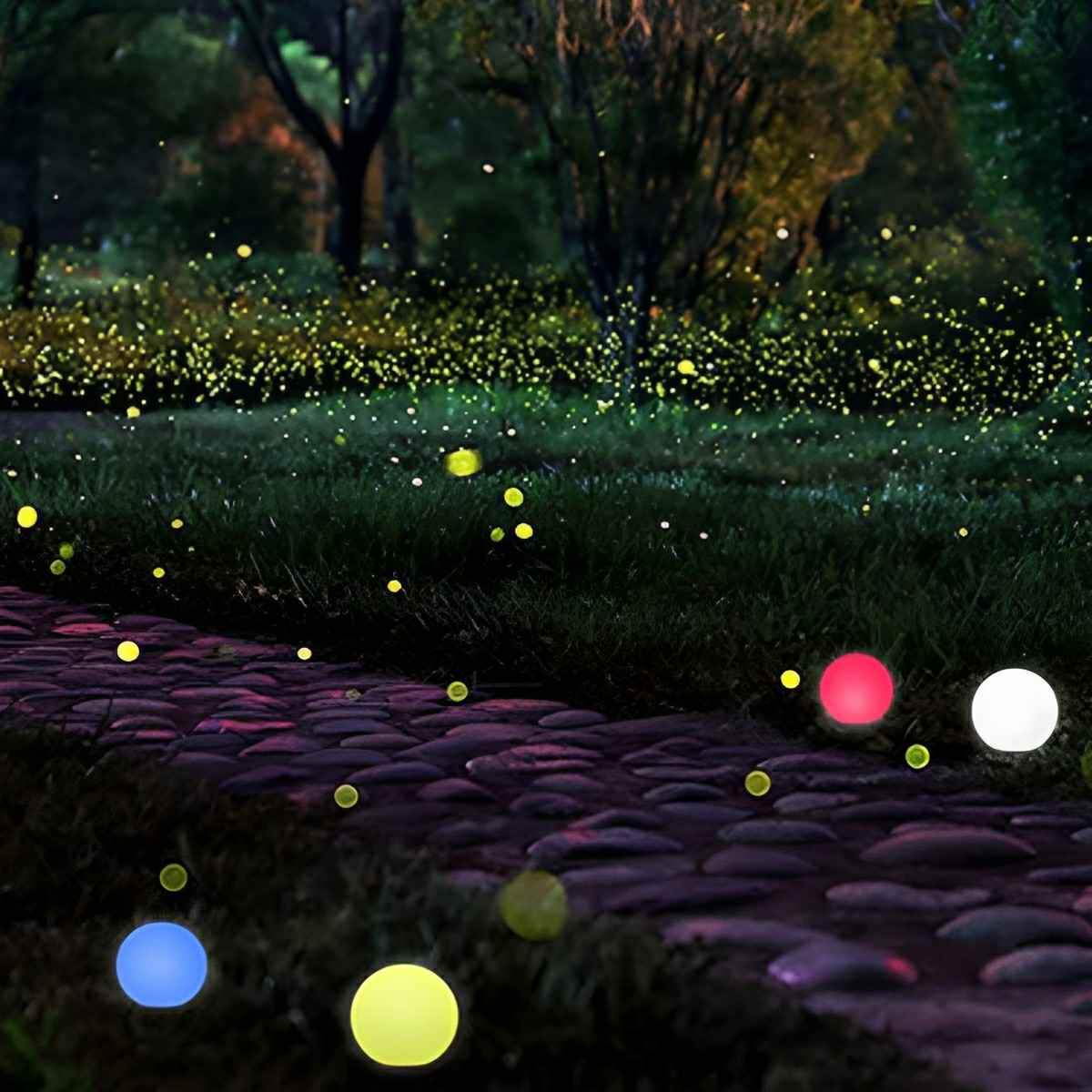 Waterproof Water Floating RGB Outdoor Moon LED Ball Light Rechargeable - Image 9