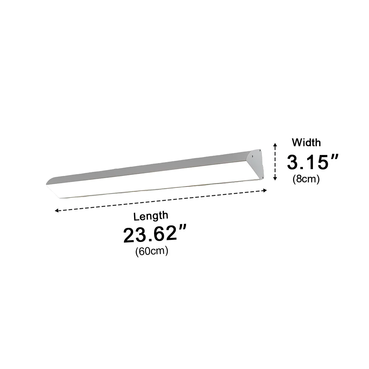 White Waterproof Outdoor LED Strip Lights Porch Light Exterior Wall Lights - Image 11