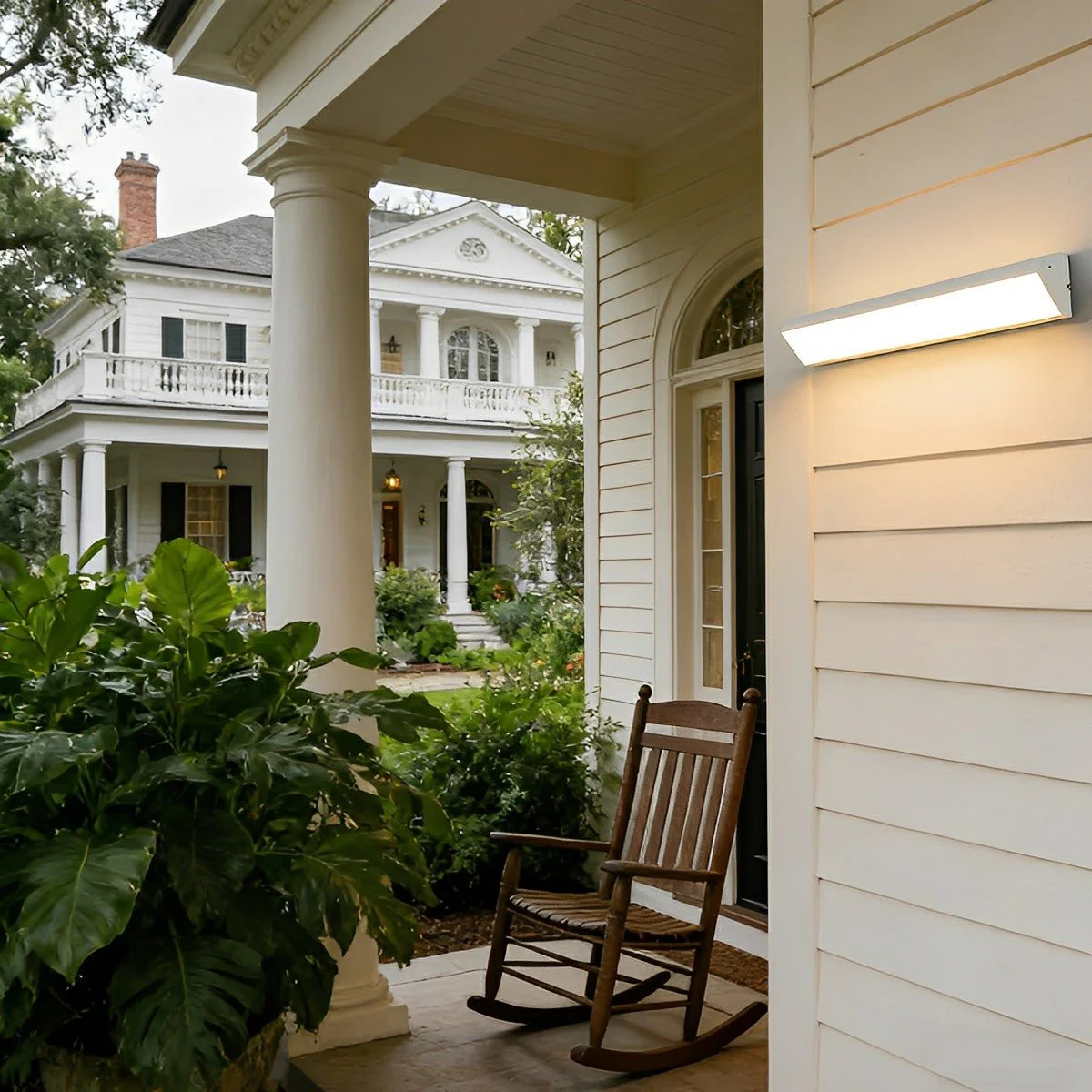 White Waterproof Outdoor LED Strip Lights Porch Light Exterior Wall Lights - Image 6
